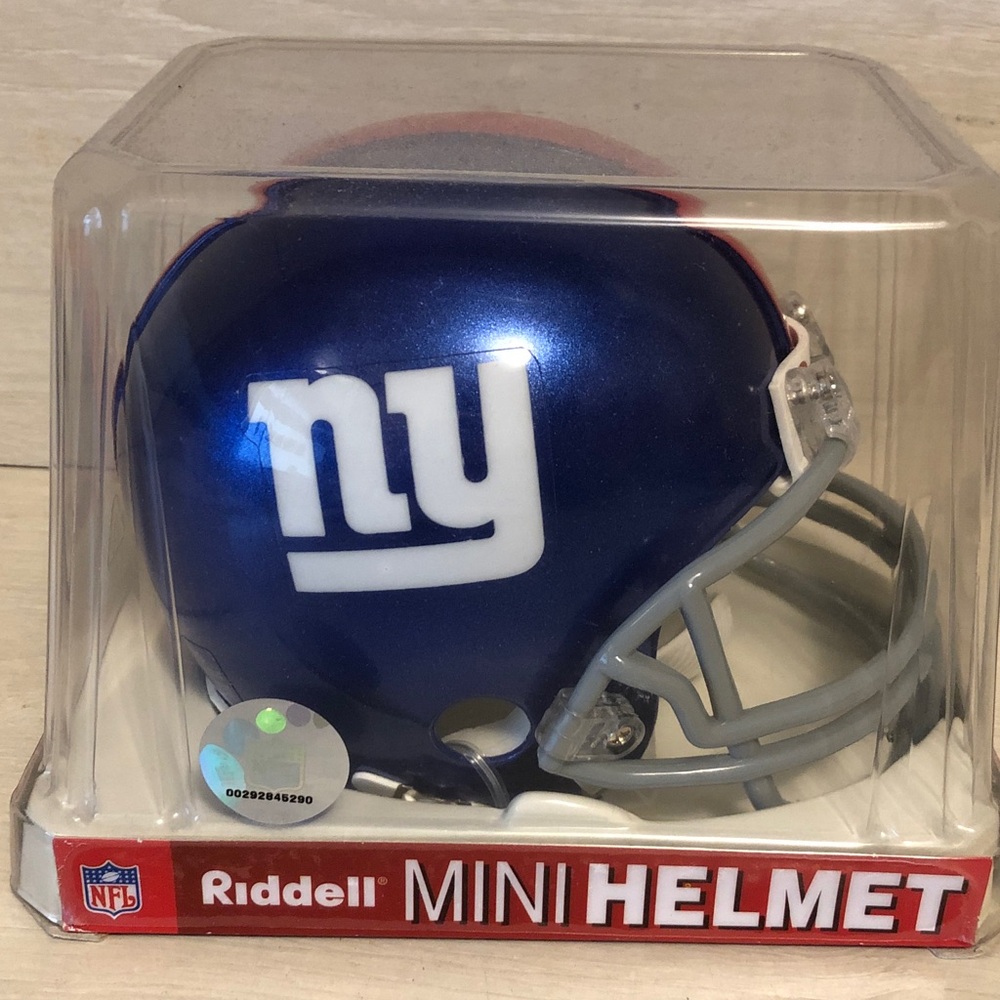 New York Giants NFL Licensed Riddell Mini Football Helmet NIB